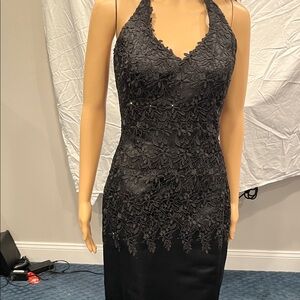 Elegant Black Lace Wedding Dress VINTAGE